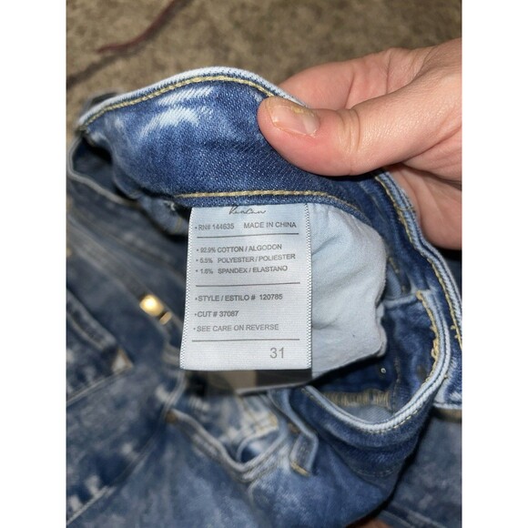 KanCan Womens Skinny Jeans Distressed Button Fly High Waisted 31‎ - Picture 5 of 6